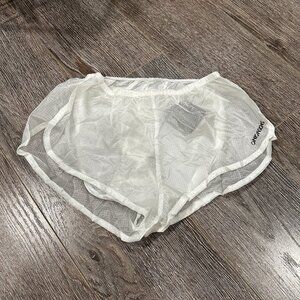 Vintage International Male Men’s See-Through Shorts – Size M – White – Brand New